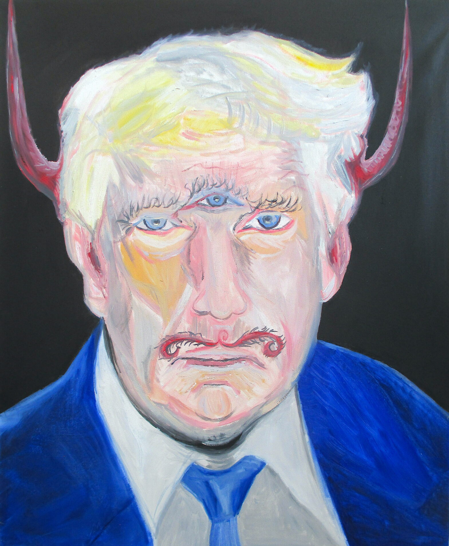 Trump, 2026, huile sur toile, 60 x 73 cm.